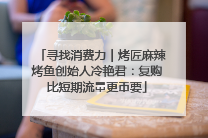 寻找消费力｜烤匠麻辣烤鱼创始人冷艳君：复购比短期流量更重要