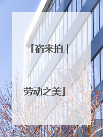宿来拍｜劳动之美