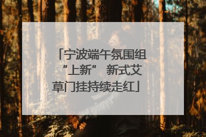 宁波端午氛围组“上新” 新式艾草门挂持续走红