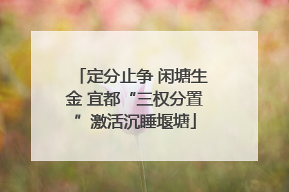 定分止争 闲塘生金 宜都“三权分置”激活沉睡堰塘