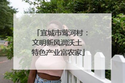 宜城市莺河村：文明新风润沃土 特色产业富农家