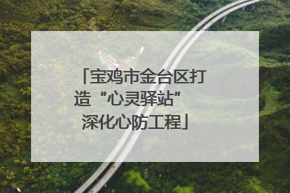 宝鸡市金台区打造“心灵驿站” 深化心防工程