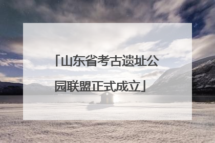 山东省考古遗址公园联盟正式成立