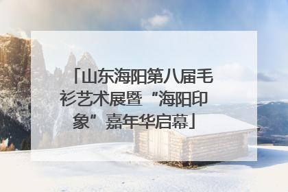 山东海阳第八届毛衫艺术展暨“海阳印象”嘉年华启幕