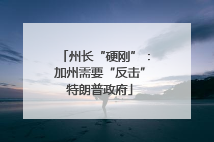 州长“硬刚”：加州需要“反击”特朗普政府