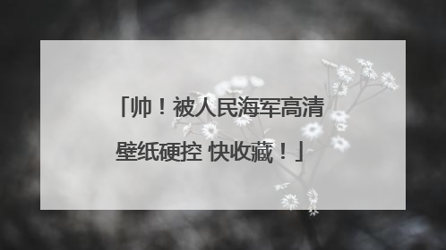帅！被人民海军高清壁纸硬控 快收藏！