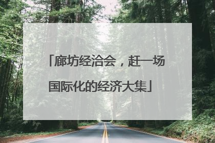 廊坊经洽会，赶一场国际化的经济大集