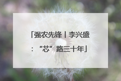 强农先锋丨李兴盛：“芯”路三十年