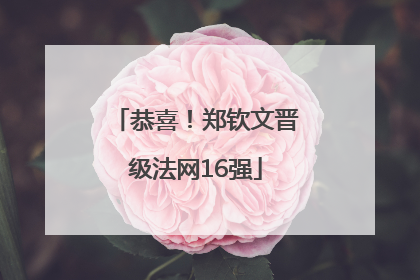 恭喜！郑钦文晋级法网16强