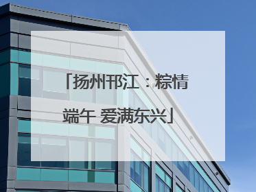 扬州邗江：粽情端午 爱满东兴