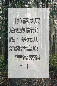 拉萨基层治理创新实践：多元共治激活高原“幸福密码”