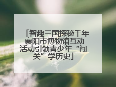 智趣三国探秘千年 襄阳市博物馆互动活动引领青少年“闯关”学历史