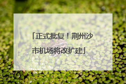 正式批复！荆州沙市机场将改扩建