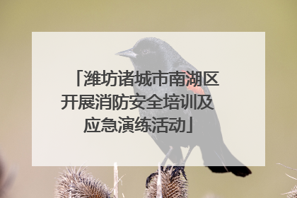 潍坊诸城市南湖区开展消防安全培训及应急演练活动