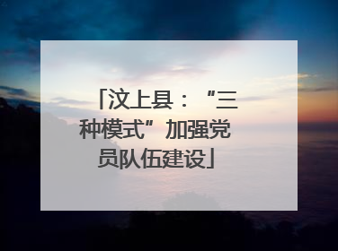 汶上县：“三种模式”加强党员队伍建设