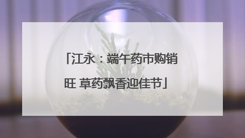江永：端午药市购销旺 草药飘香迎佳节