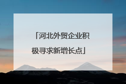 河北外贸企业积极寻求新增长点