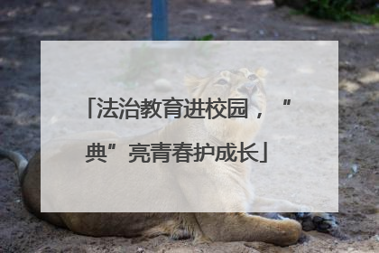 法治教育进校园，“典”亮青春护成长