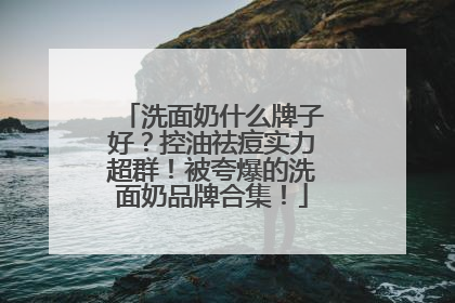 洗面奶什么牌子好？控油祛痘实力超群！被夸爆的洗面奶品牌合集！