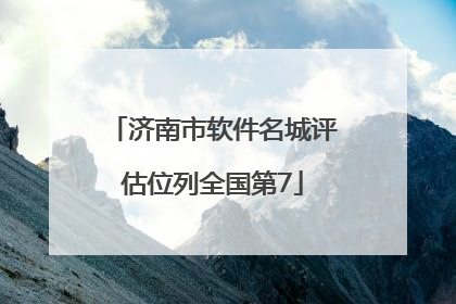 济南市软件名城评估位列全国第7