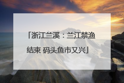 浙江兰溪：兰江禁渔结束 码头鱼市又兴