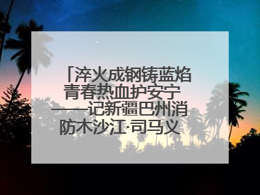 淬火成钢铸蓝焰 青春热血护安宁——记新疆巴州消防木沙江·司马义的逆行人生