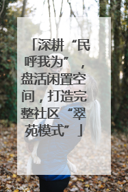 深耕“民呼我为”，盘活闲置空间，打造完整社区“翠苑模式”