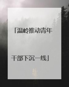 温岭推动青年干部下沉一线