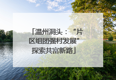 温州洞头：“片区组团强村发展”探索共富新路