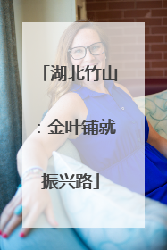 湖北竹山：金叶铺就振兴路