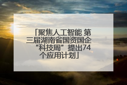 聚焦人工智能 第三届湖南省国资国企“科技周”提出74个应用计划