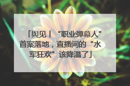 舆见丨“职业弹幕人”首案落地，直播间的“水军狂欢”该降温了