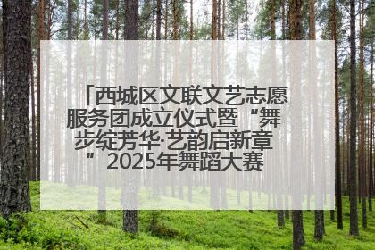 西城区文联文艺志愿服务团成立仪式暨“舞步绽芳华·艺韵启新章”2025年舞蹈大赛展演圆满举办