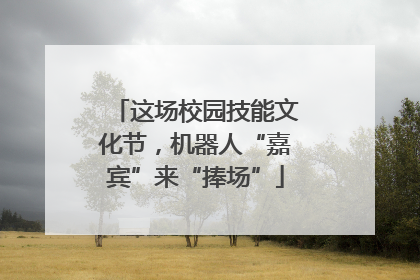 这场校园技能文化节，机器人“嘉宾”来“捧场”