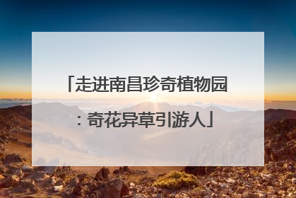走进南昌珍奇植物园：奇花异草引游人
