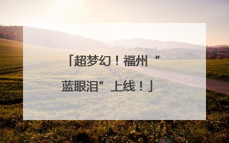 超梦幻！福州“蓝眼泪”上线！