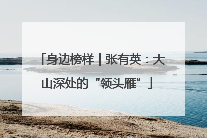 身边榜样｜张有英：大山深处的“领头雁”