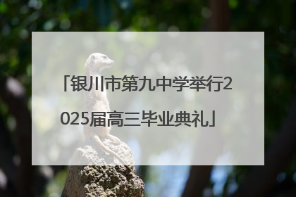 银川市第九中学举行2025届高三毕业典礼