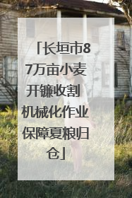 长垣市87万亩小麦开镰收割 机械化作业保障夏粮归仓