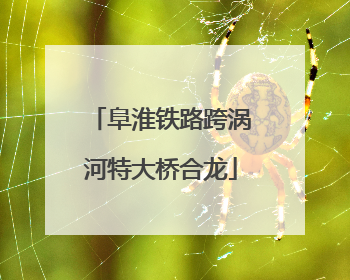 阜淮铁路跨涡河特大桥合龙