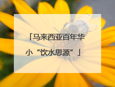 马来西亚百年华小“饮水思源”