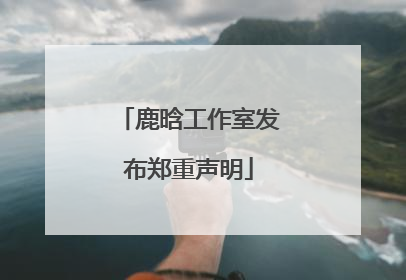 鹿晗工作室发布郑重声明
