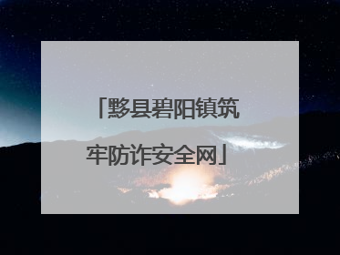 黟县碧阳镇筑牢防诈安全网