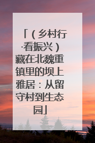 （乡村行·看振兴）藏在北魏重镇里的坝上雅居：从留守村到生态园