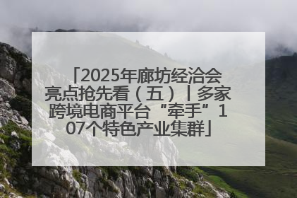 2025年廊坊经洽会亮点抢先看（五）丨多家跨境电商平台“牵手”107个特色产业集群