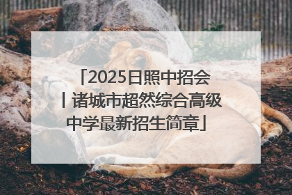 2025日照中招会丨诸城市超然综合高级中学最新招生简章