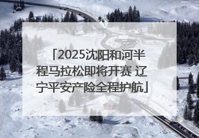 2025沈阳和河半程马拉松即将开赛 辽宁平安产险全程护航