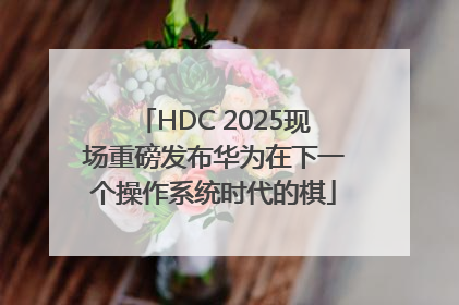 HDC 2025现场重磅发布华为在下一个操作系统时代的棋