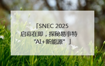 SNEC 2025启幕在即，探秘易事特“AI+新能源”
